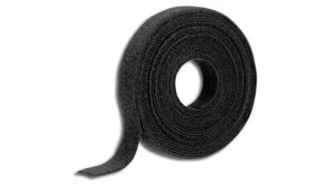 Klittenband Office kabelbinder 2-in 1 13mmx10m zwart