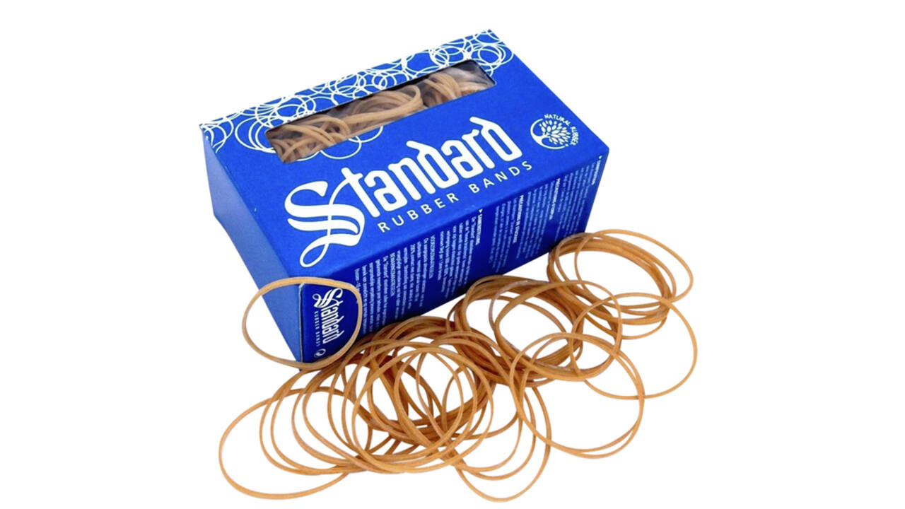 Elastiek Standard Rubber Bands 22 100x1.5mm 100gr 260 stuks bruin