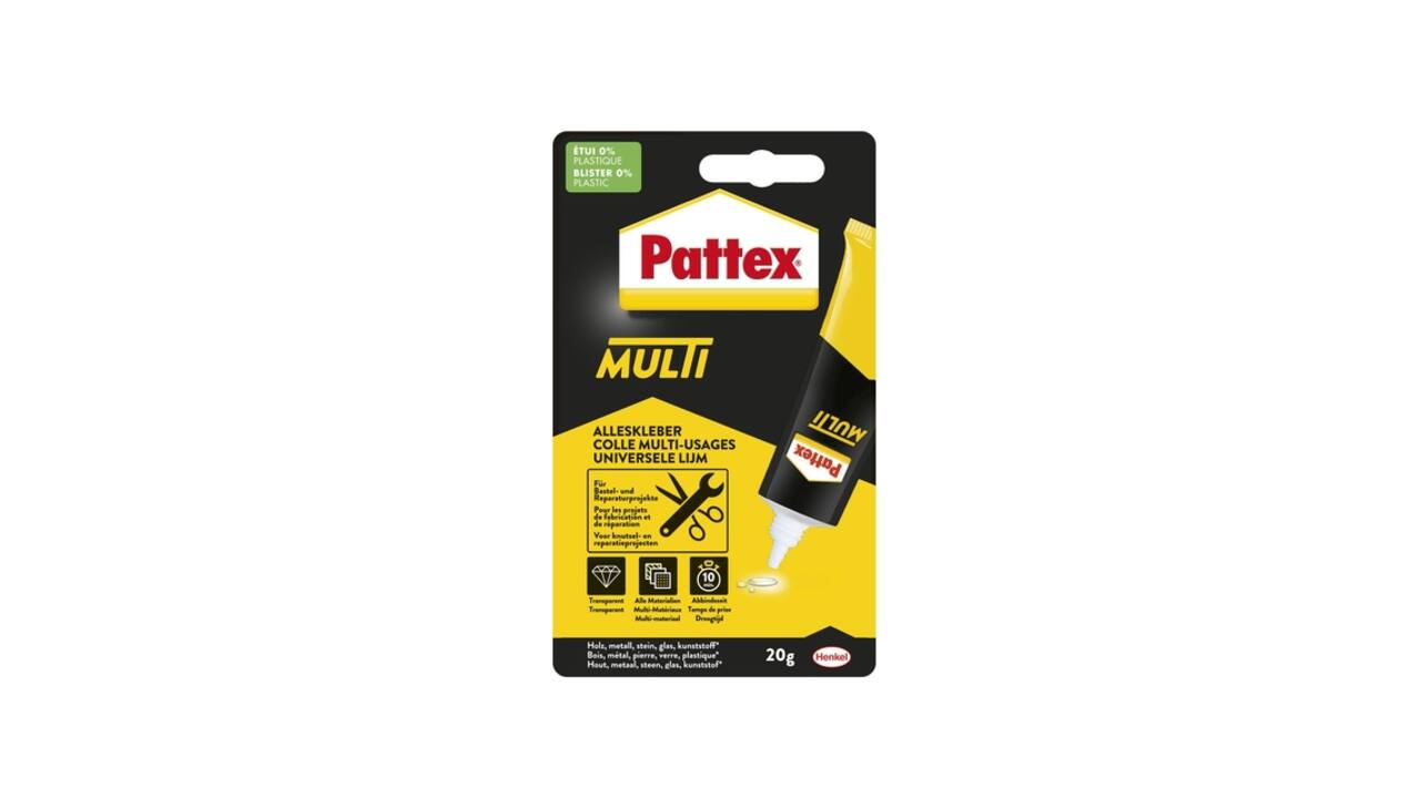 Alleslijm Pattex Multi tube 20 gram op blister