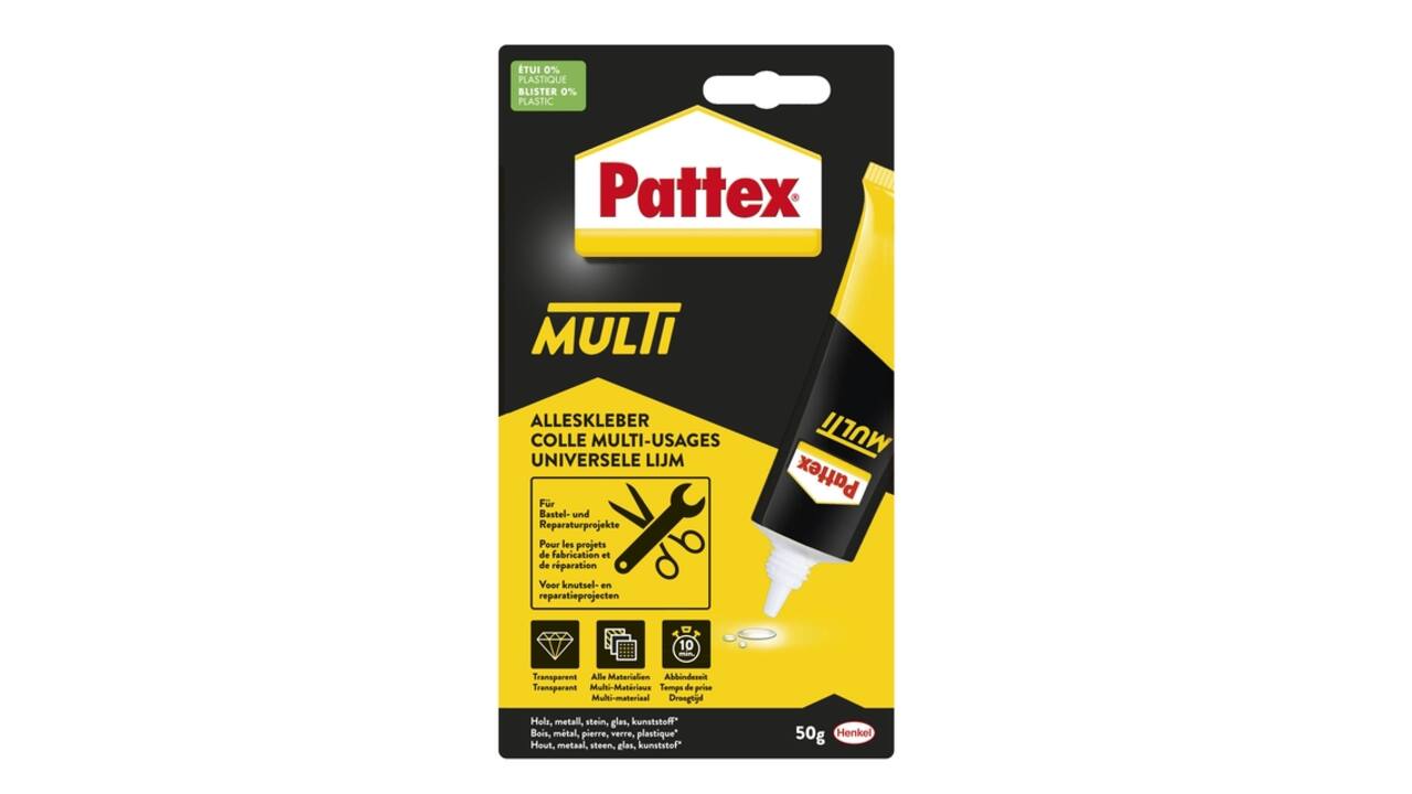Alleslijm Pattex Multi tube 50gram op blister
