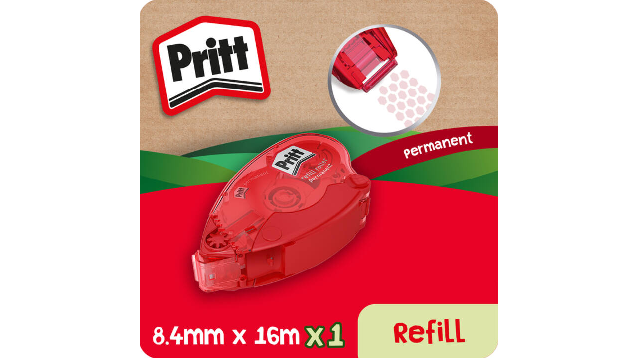 Lijmroller Pritt Compact permanent 10m
