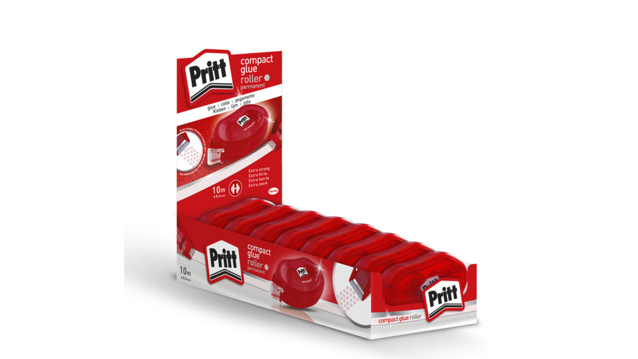 Lijmroller Pritt Compact permanent 10m