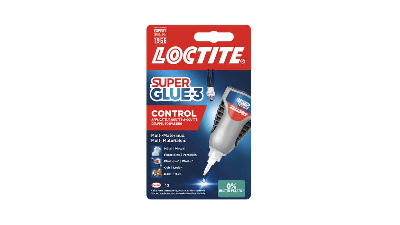 Secondelijm Loctite Control tube 3 gram op blister