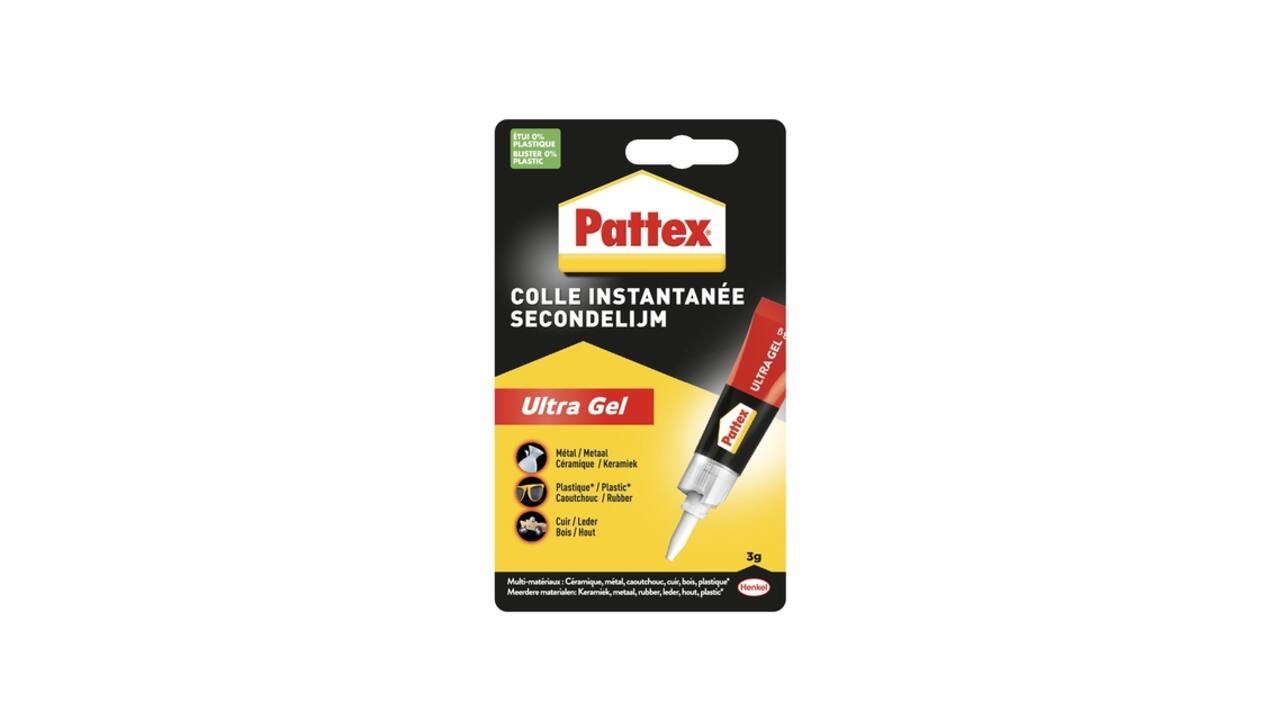 Secondelijm Pattex Ultra GEL tube 3 gram op blister