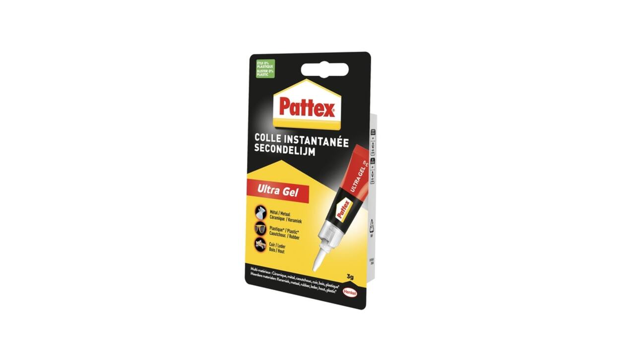 Secondelijm Pattex Ultra GEL tube 3 gram op blister