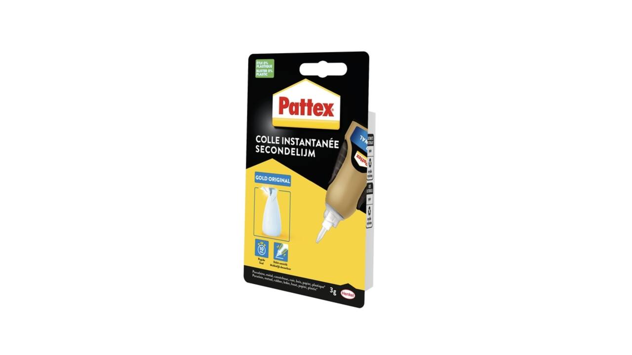 Secondelijm Pattex Gold original tube 3gram op blister