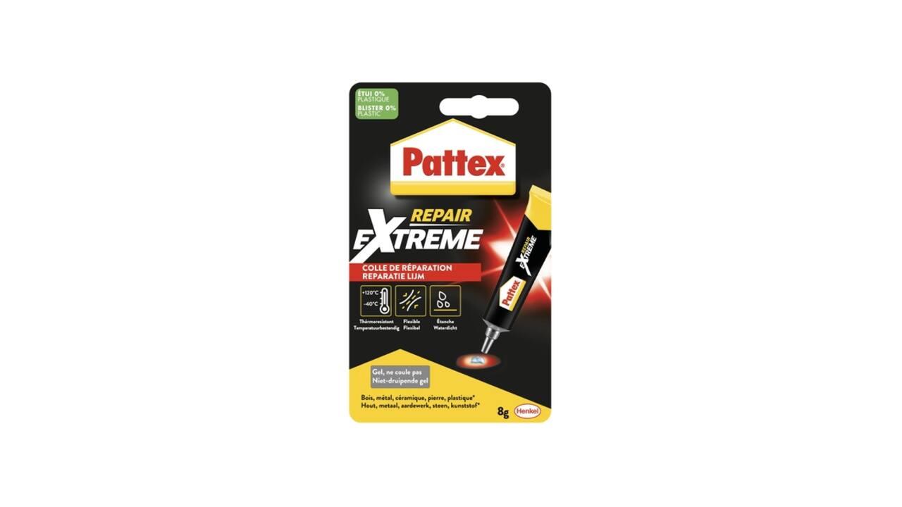 Alleslijm Pattex Repair Extreme tube 8 gram op blister
