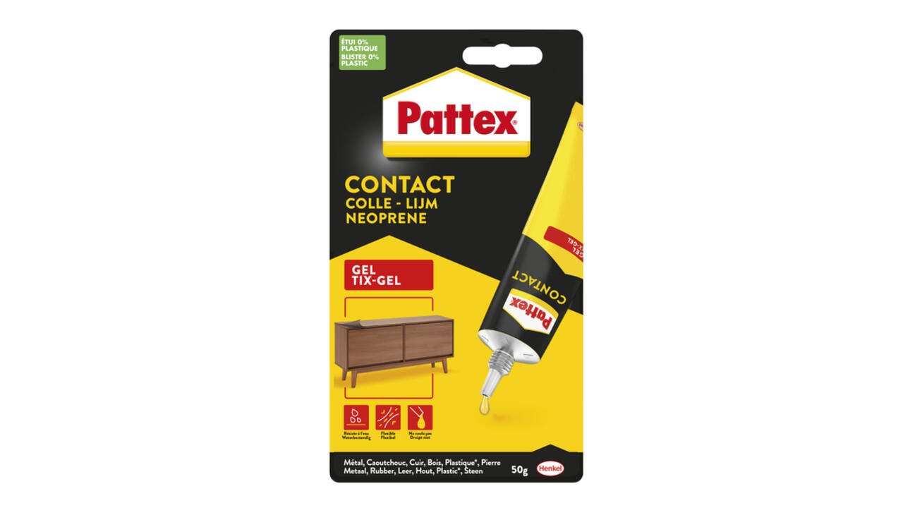 Alleslijm Pattex Tixgel Tube 50 gram op blister