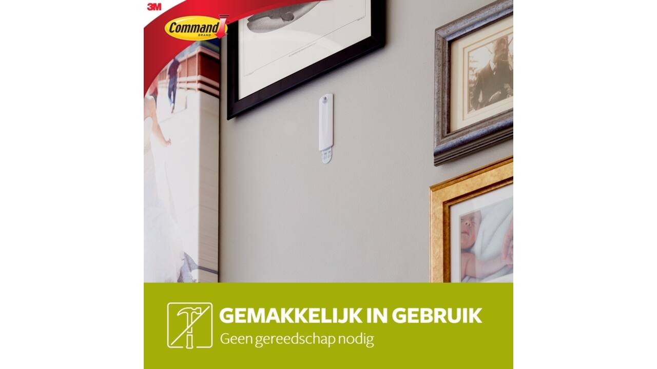 Haak Command kunststof tbv schilderijen incl bevestigingsstrip