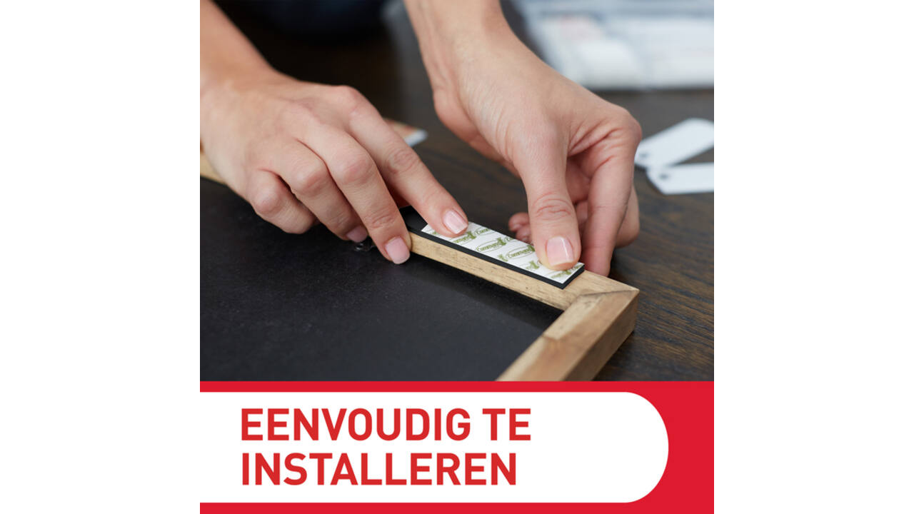 Bevestigingsstrip Command klik vast smal 5,4kg wit