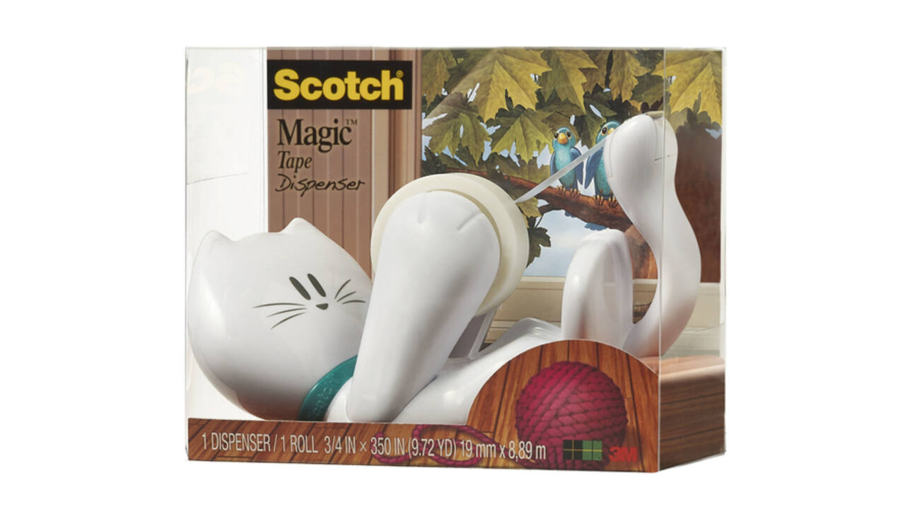 Plakbandhouder Scotch C39 kat + 1rol magic tape 19mmx7.5m