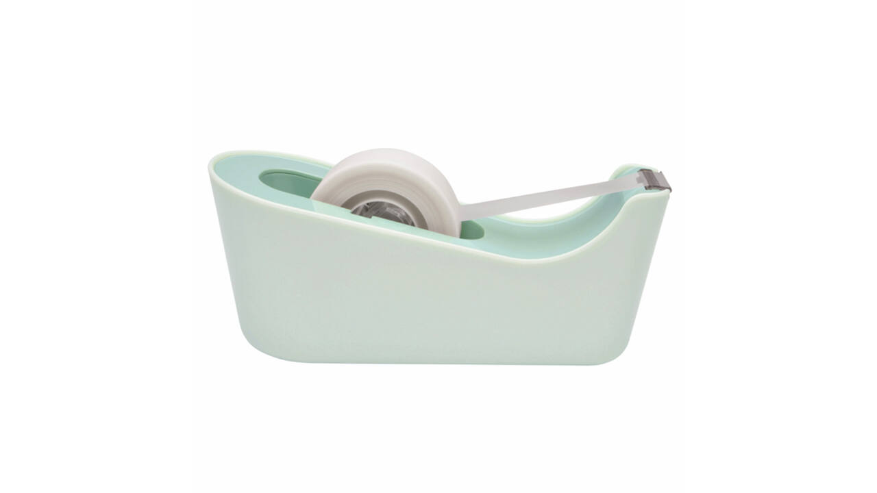 Plakbandhouder Scotch C18 mint + 4 rollen magic tape 19mmx33m