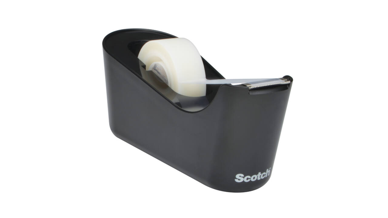 Plakbandhouder Scotch C18 zwart + 1 rol magic tape 19mmx33m