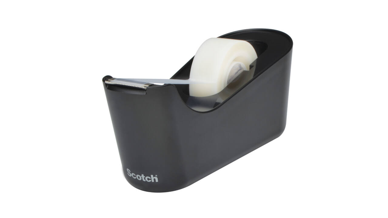 Plakbandhouder Scotch C18 zwart + 1 rol magic tape 19mmx33m