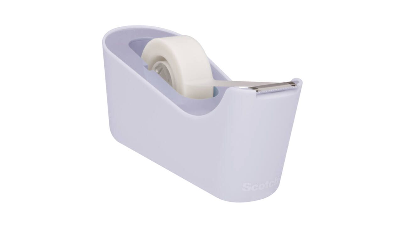 Plakbandhouder Scotch C18 lavendel + 1 rol magic tape 19mmx33m