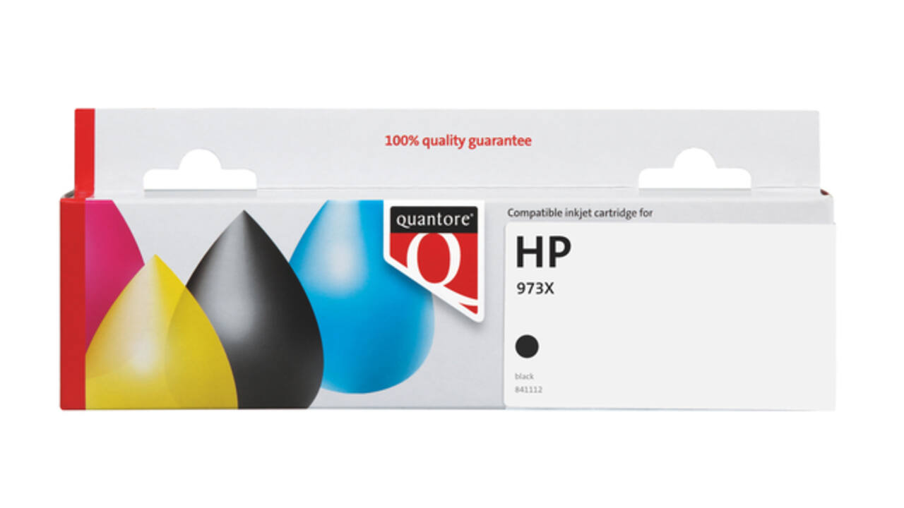 Inktcartridge Quantore alternatief tbv HP L0S07AE 973X zwart