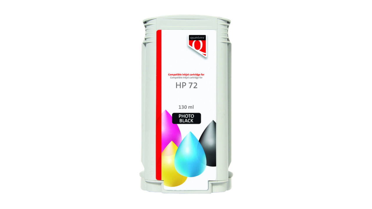 Inktcartridge Quantore alternatief tbv HP 72 C9370A foto zwart