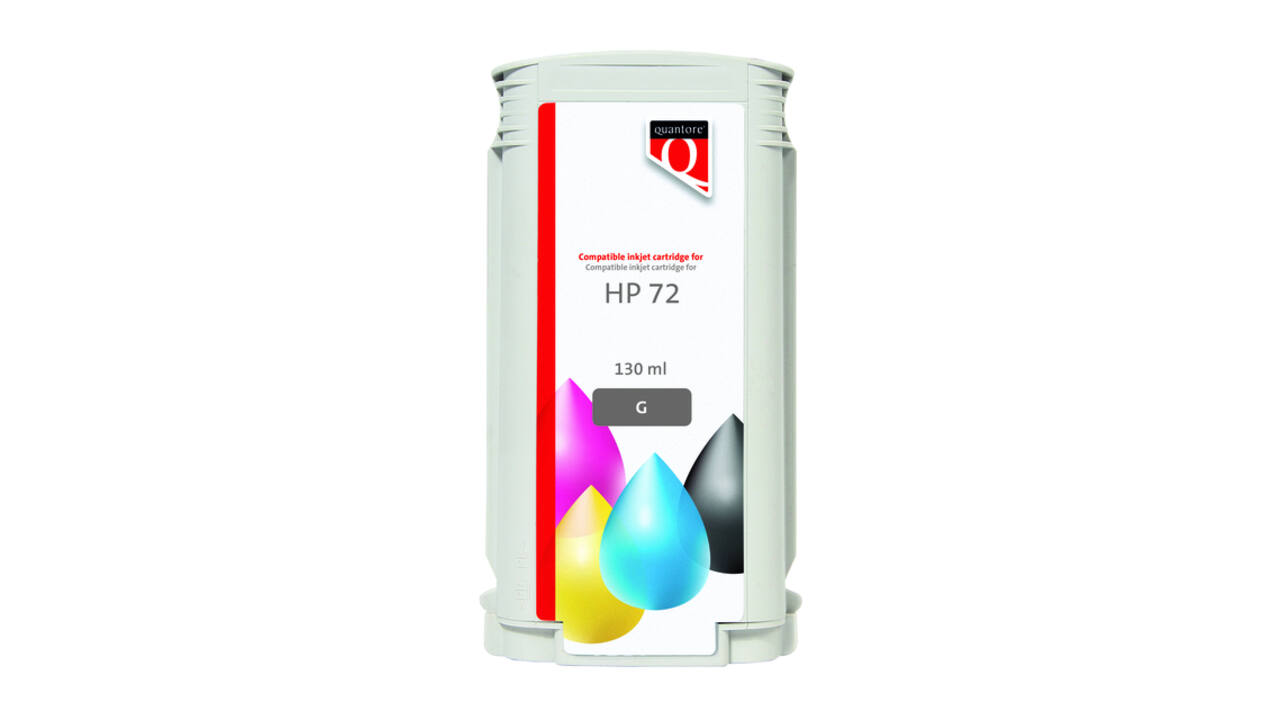 Inktcartridge Quantore alternatief tbv HP 72 C9374A grijs