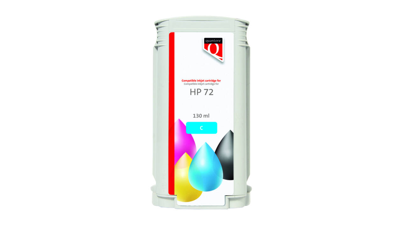 Inktcartridge Quantore alternatief tbv HP 72 C9371A blauw
