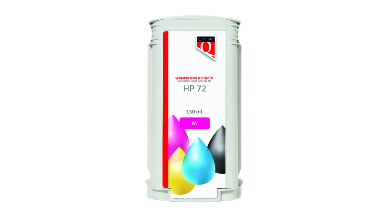 Inktcartridge Quantore alternatief tbv HP 72 C9372A rood