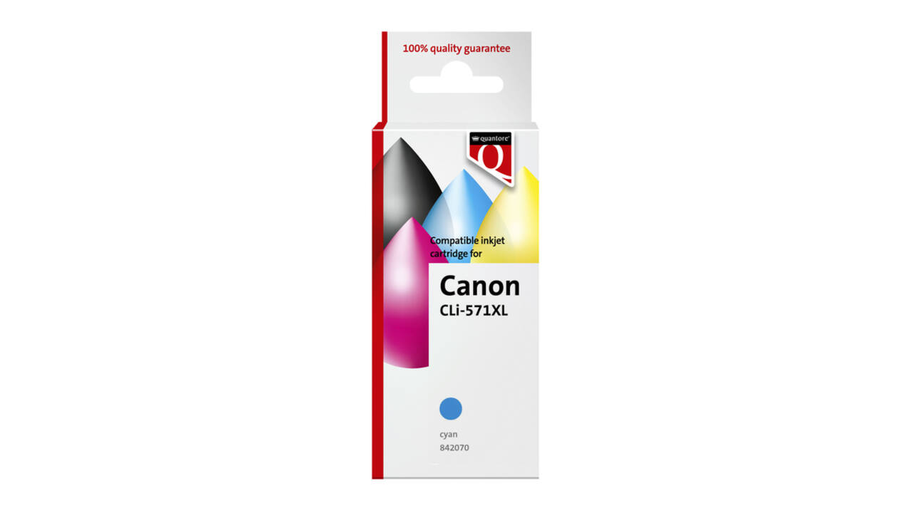 Inktcartridge Quantore alternatief tbv Canon CLI-571XL blauw