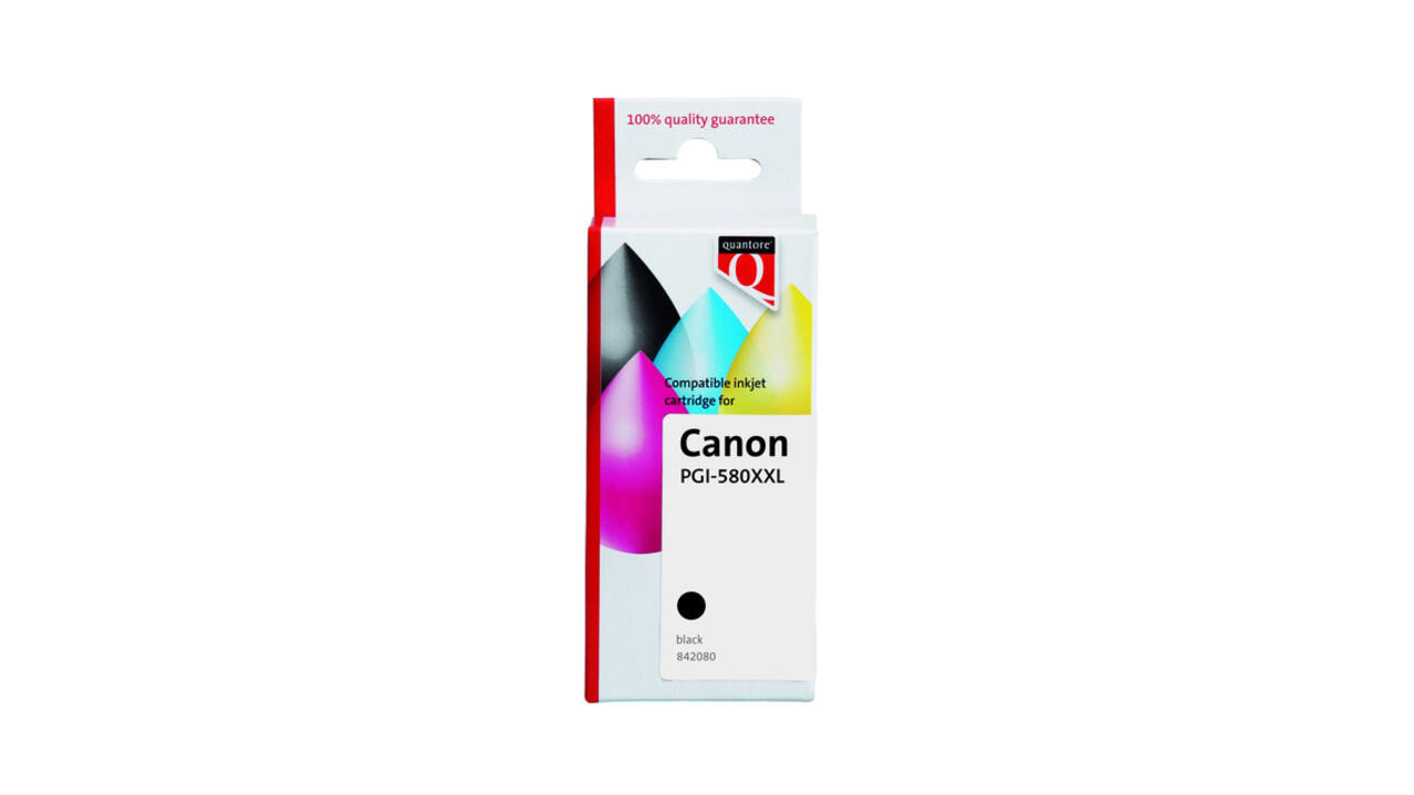 Inktcartridge Quantore alternatief tbv Canon PGI-580XXL pigment zwart