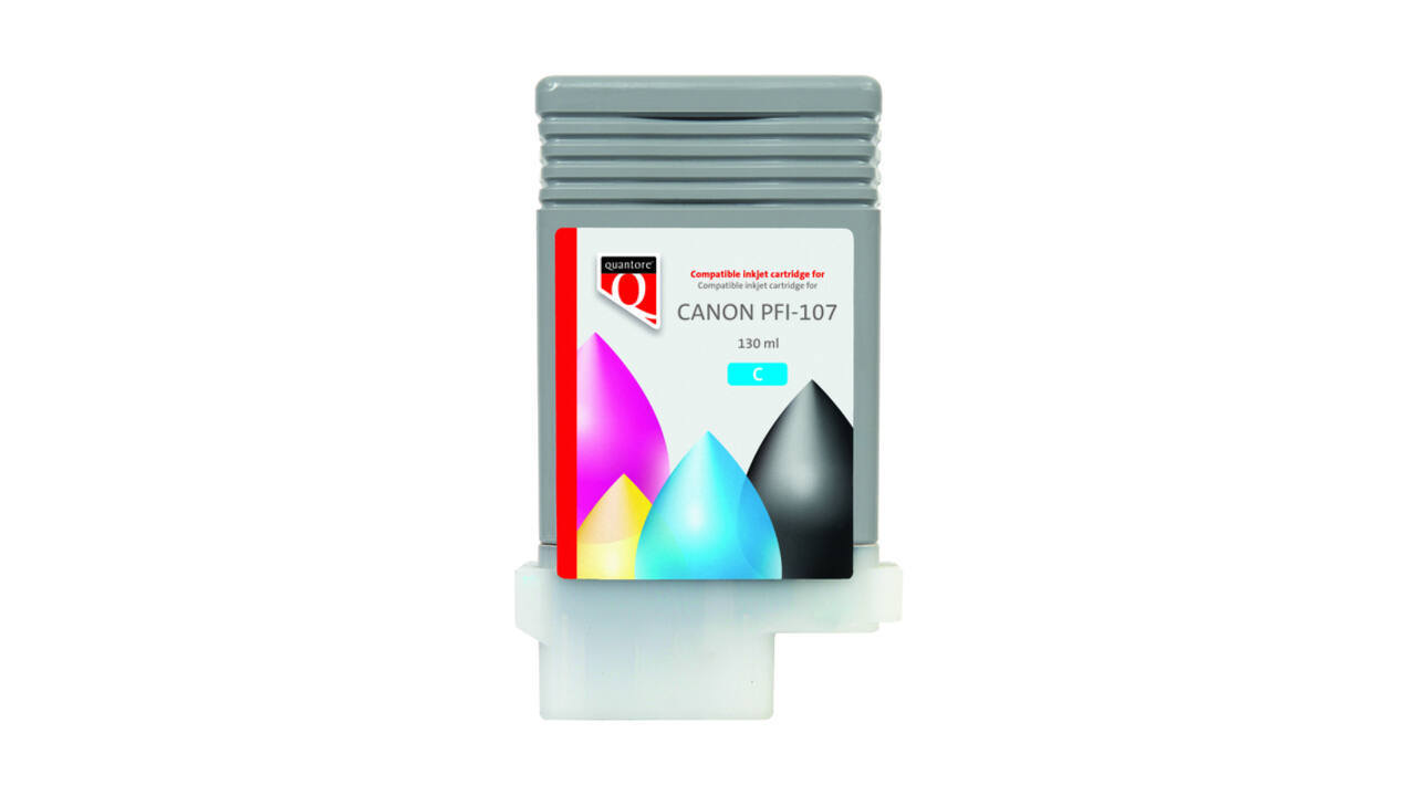 Inktcartridge Quantore alternatief tbv Canon PFI-107 blauw
