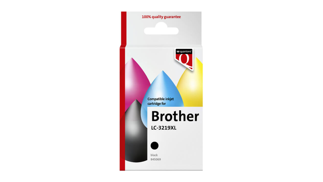 Inktcartridge Quantore alternatief tbv Brother LC-3219XL zwart