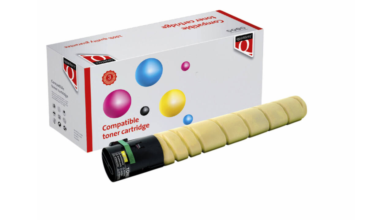 Toner Quantore alternatief tbv Konica Minolta TN-321Y geel