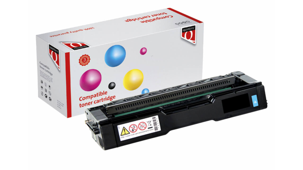 Tonercartridge Quantore alternatief tbv Ricoh 407544 blauw
