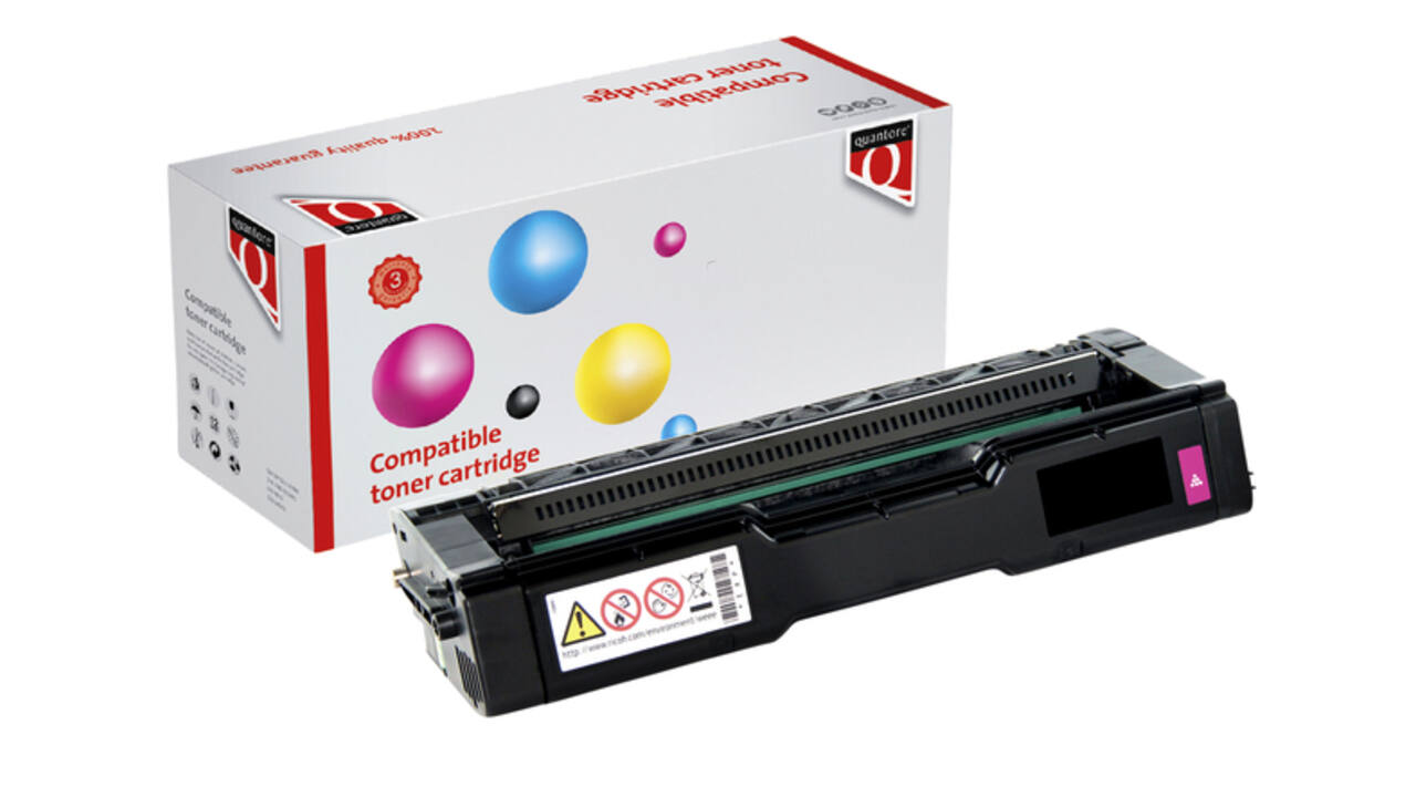Toner Quantore alternatief tbv Ricoh 407545 rood