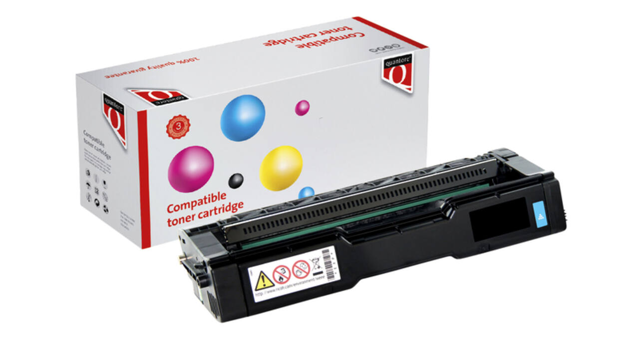 Toner Quantore alternatief tbv Ricoh 407717 blauw