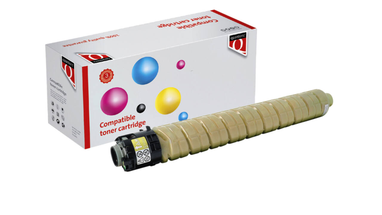 Toner Quantore alternatief tbv Ricoh 841854 geel