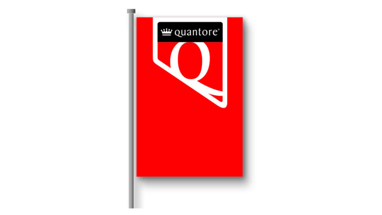 Huismerkvlag Quantore 150x225cm