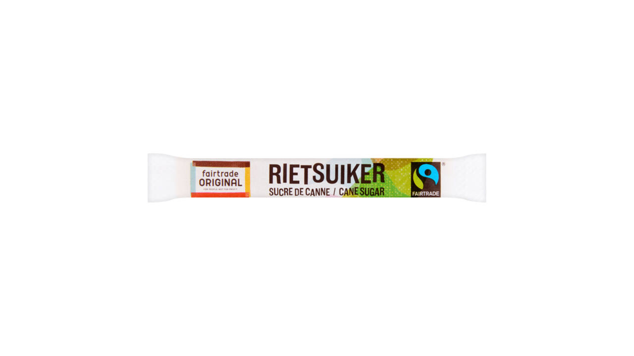 Rietsuikersticks Fairtrade Original 600 stuks
