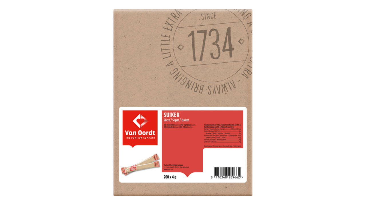 Suikersticks van Oordt 200x4gr