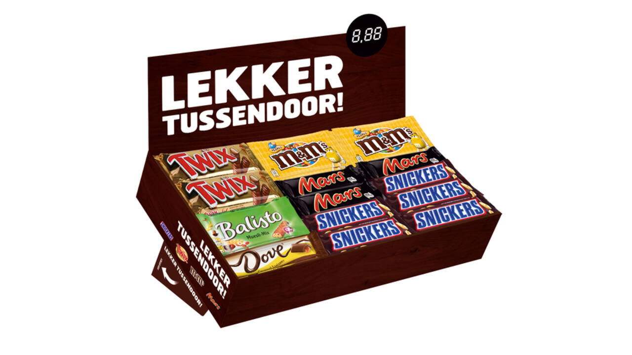 Snoep verzameldoos Mars Snickers Twix M&M Balisto Dove