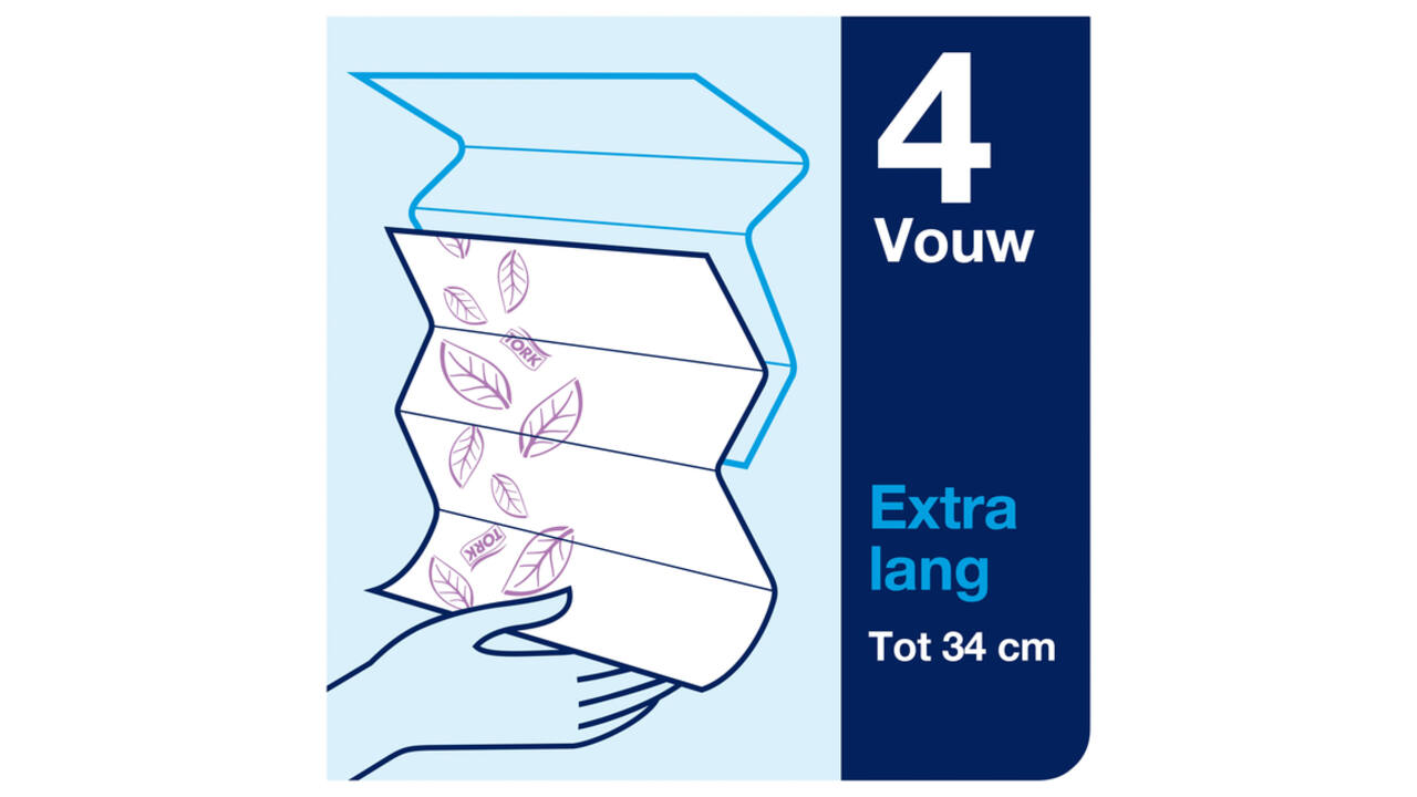 Handdoek Tork H2 Xpress Premium multifold 2-laags 212x340mm 21x100 vel wit 100297