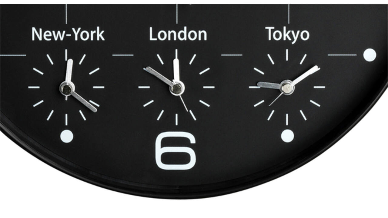 Wandklok Unilux On Time Ø 30.5cm zwart/wit