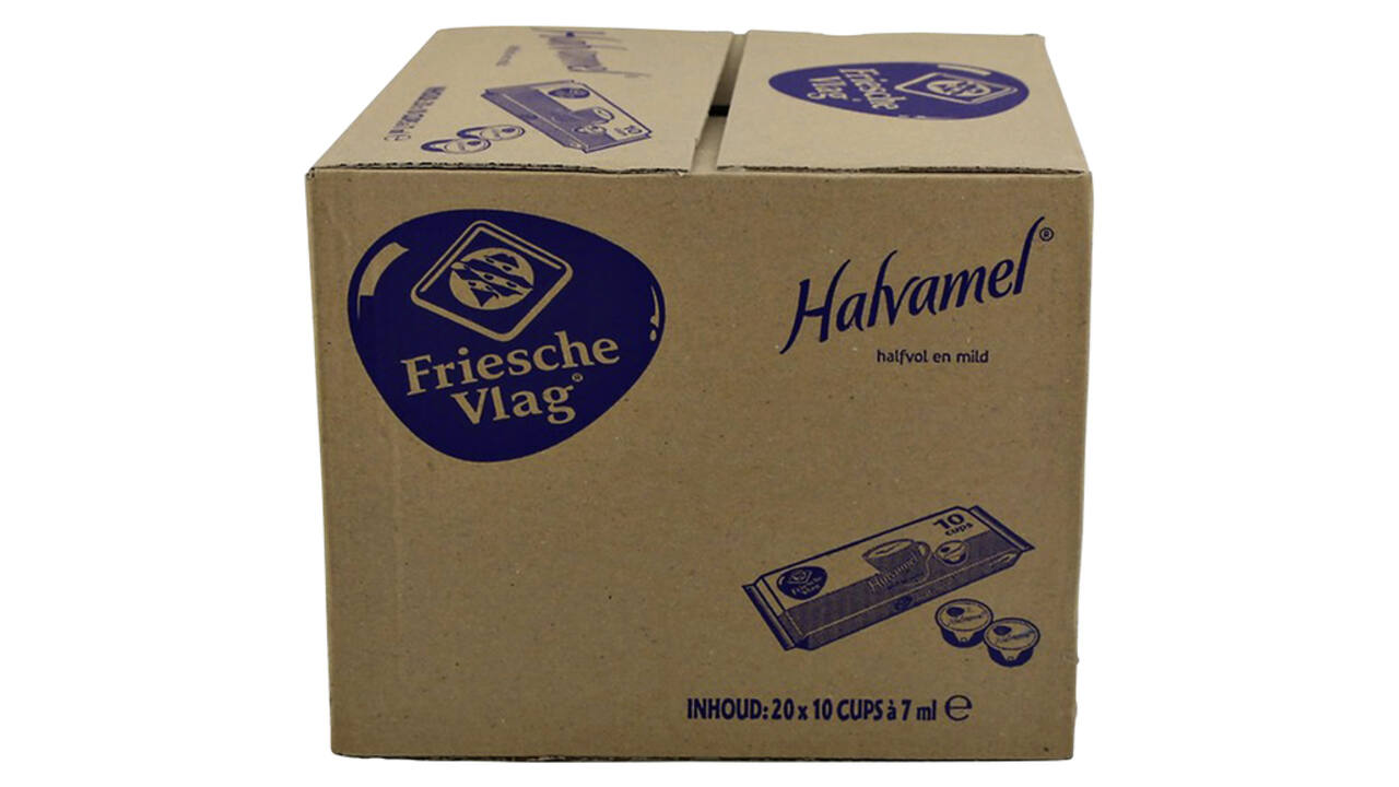Koffiemelk Friesche vlag halvamel 7ml 10 cups