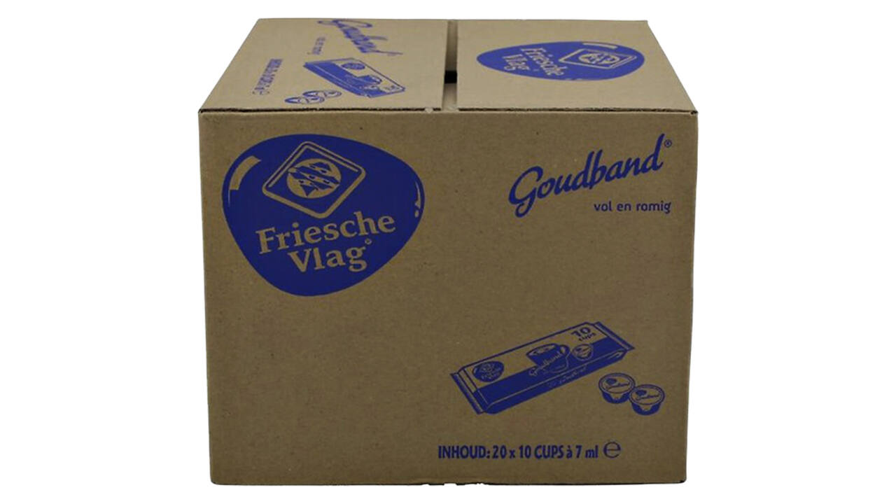 Koffiemelk Friesche Vlag goudband cups 10x7ml