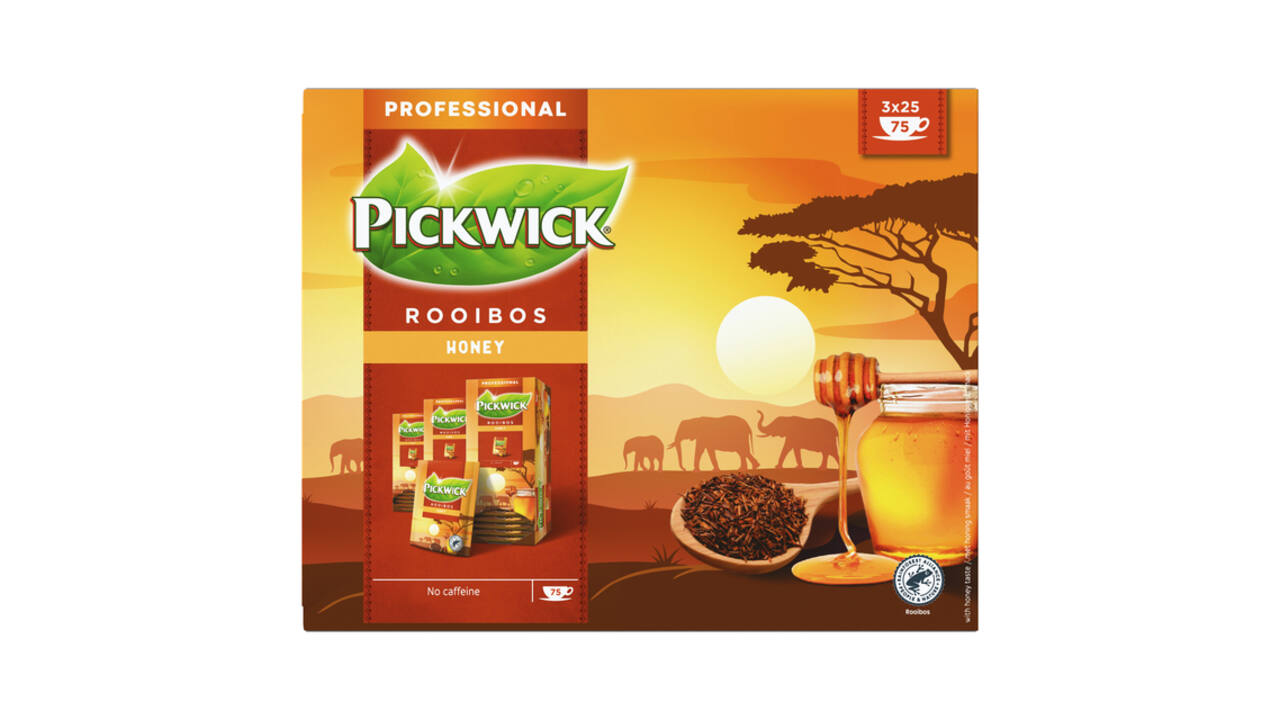 Thee Pickwick rooibos honey 25x1.5gr