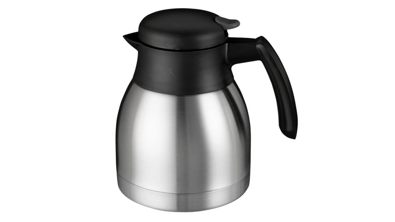 Thermoskan Bravilor dubbelwandig 1 liter RVS zwart