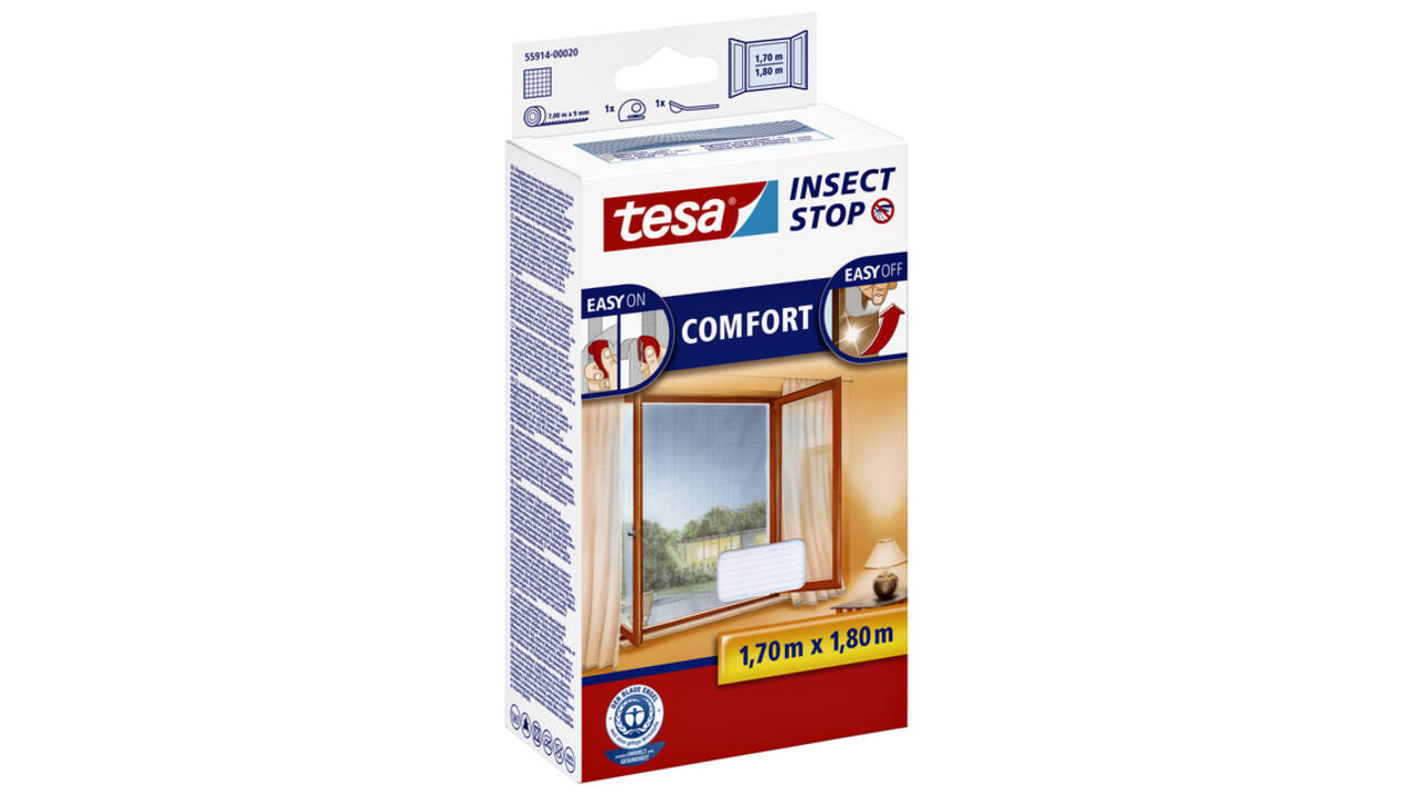 Insectenhor tesa® Insect Stop COMFORT raam 1,7x1,8m wit