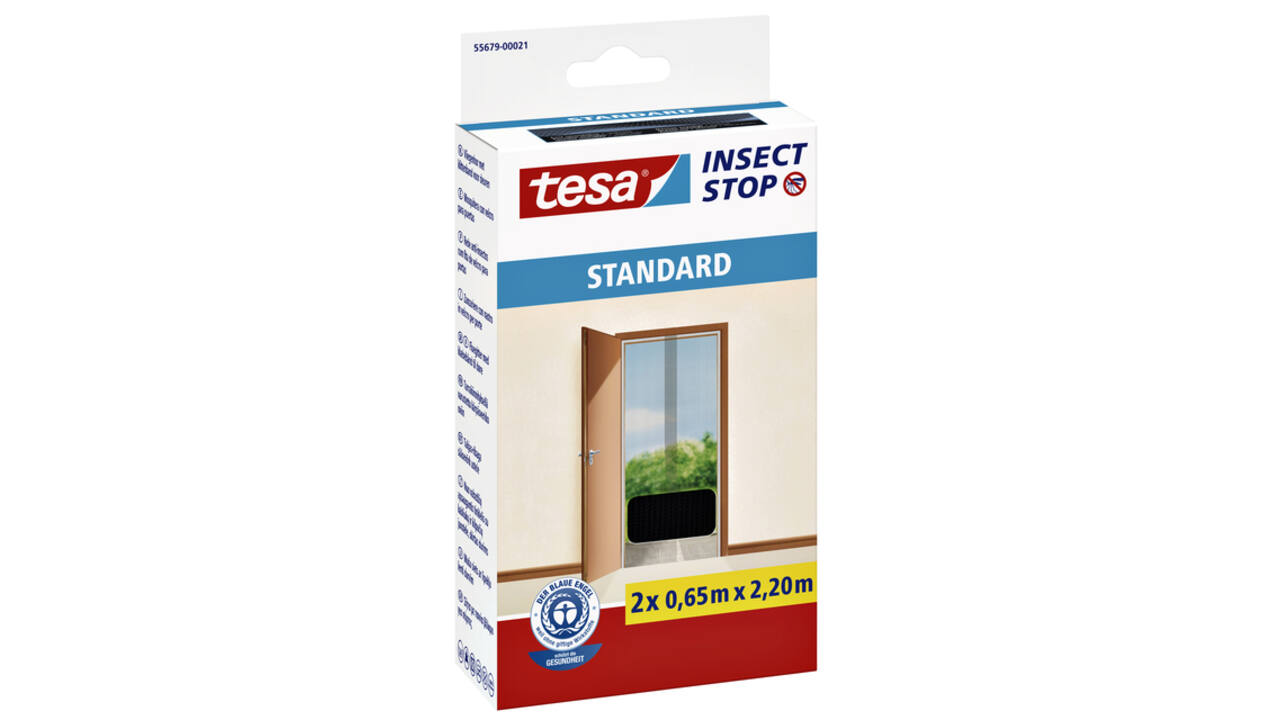 Insectenhor tesa® Insect Stop STANDARD deur 2x 0,65x2,20m antraciet