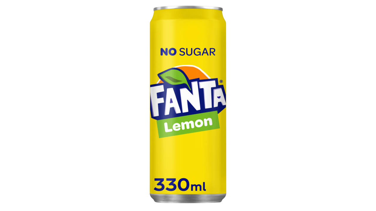 Frisdrank Fanta lemon zero blik 330ml