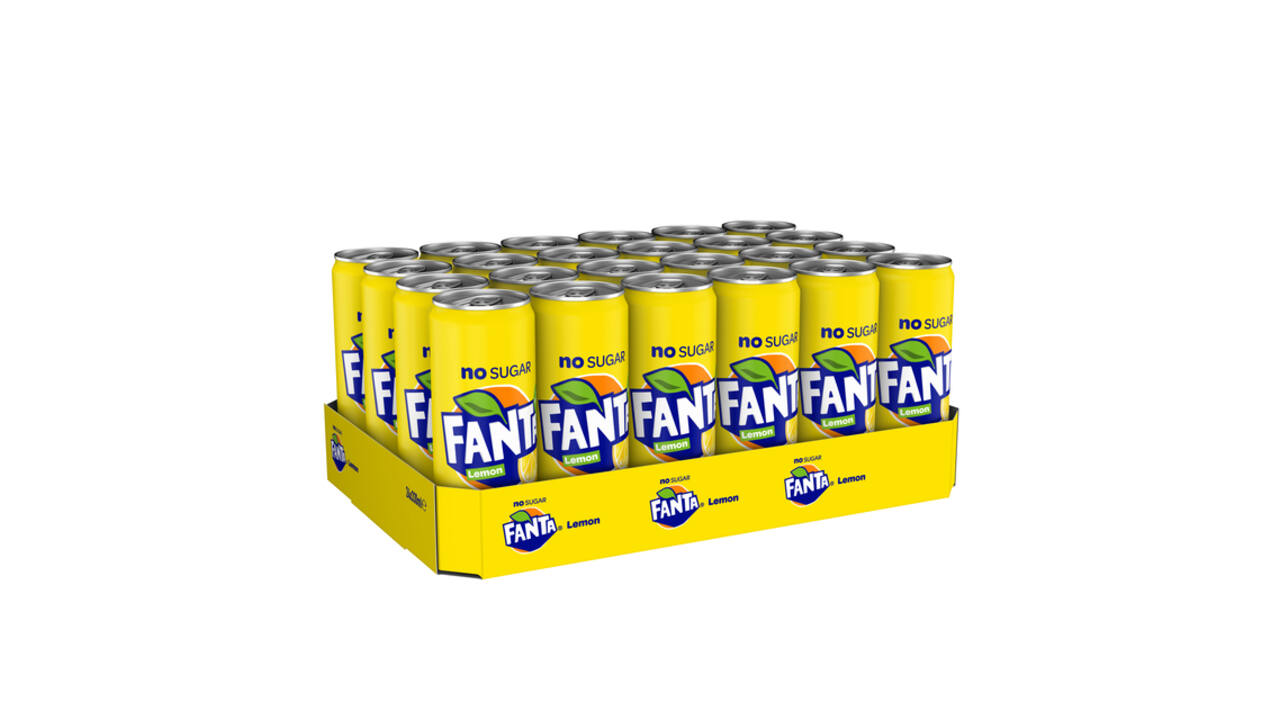 Frisdrank Fanta lemon zero blik 330ml