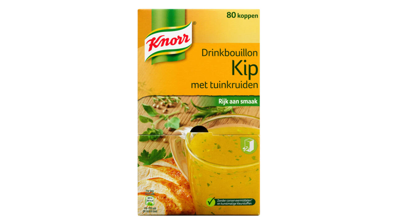 Drinkbouillon Knorr kip tuinkruiden 80 stuks