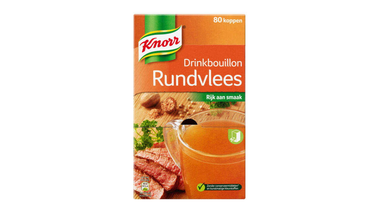 Drinkbouillon Knorr rundvlees 80 stuks