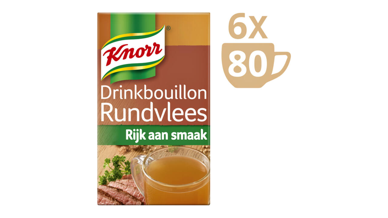 Drinkbouillon Knorr rundvlees 80 stuks